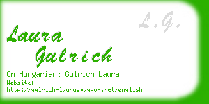 laura gulrich business card